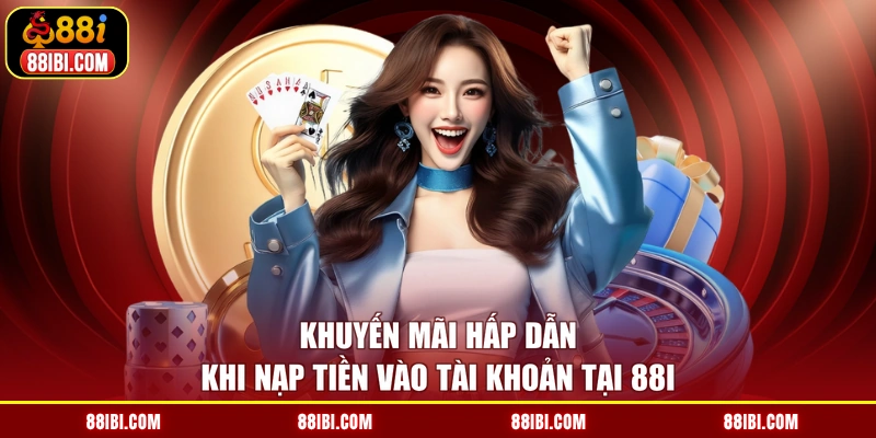 Khuyến mãi hấp dẫn khi nạp tiền vào tài khoản tại 88I