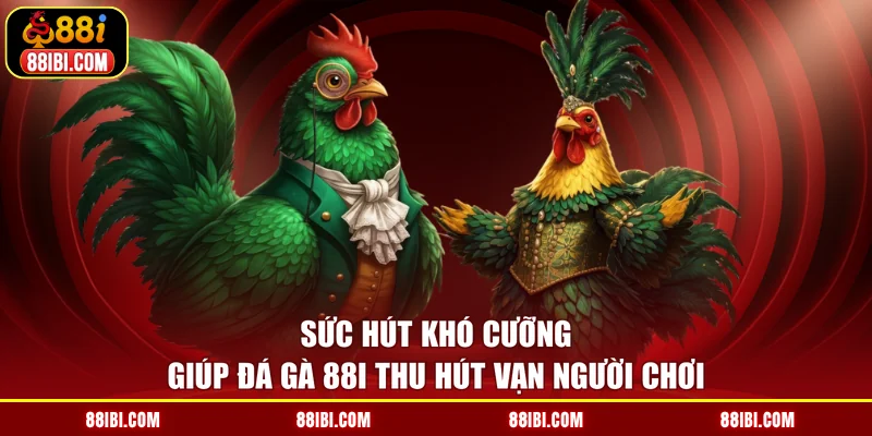 Sức hút khó cưỡng giúp đá gà 88I thu hút vạn người chơi